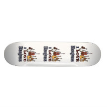 I LIEBEBLUEGRASS - SKATEBOARD PERSONALISIERTE SKATEBOARDDECKS