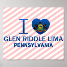 I Liebeglen-Rätsel Lima, PA Plakatdruck