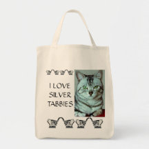 I Liebesilberne Tabbies Tasche