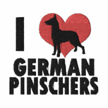 I Liebestickten deutsche Pinschers T-Shirt