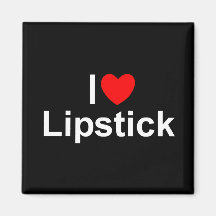 I Lippenstift der Liebe-(Herz) Kühlschrankmagnet