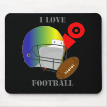 I love Football Mousepads