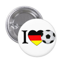 I love Fussball Deutschland Anstecker Anstecknadel