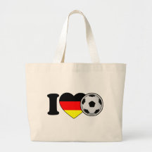 "I Love Fussball" - Mit beliebtem Deutschlandherz Taschen