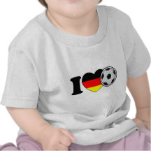 "I Love Fussball" - Mit beliebtem Deutschlandherz Hemd