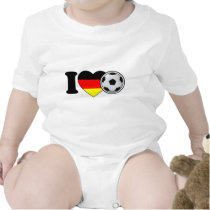"I Love Fussball" - Mit beliebtem Deutschlandherz t-shirts