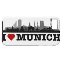 I Love Munich city of skyline - iPhone4 sleeve Schutzhülle Fürs iPhone 5