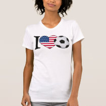 "I love USA Soccer" Fußball Herz Football Heart t-shirts