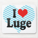 I Luge Liebe Mauspad