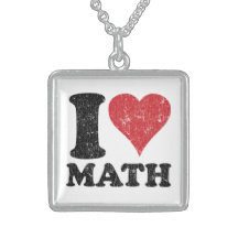I Mathe-Sterlingsilber-Halskette der Liebe-(Herz)