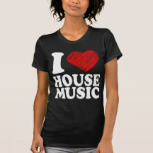 I mischen die coole Liebe-Haus-Musik-Herz-Kunst T-