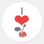 I Nagellack des Herz-(Liebe) Sticker