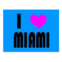 I Postkarte Liebe-Miamis Florida