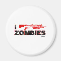 I Schrotflinte-Zombies - Gewehr-Trieb-Tötungs-Muta Kühlschrankmagnet