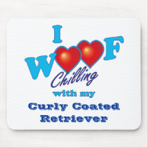 I Schuss-gelockter überzogener Retriever Mousepads
