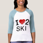 I SKI DES HERZ-2 -- Rückseite des Herztätowierungs T-shirts