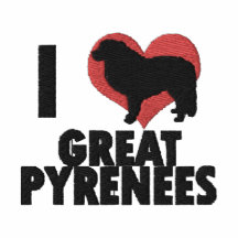 I stickte Liebe große Pyrenäen T-Shirt