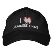 I stickten Liebe-japanische Kinne den Hut (dunkel) Bestickte Baseballmütze