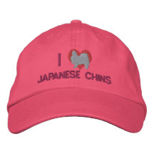 I stickten Liebe-japanische Kinne Hut (Rosa) Bestickte Baseballkappe