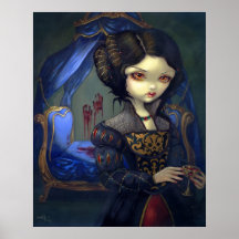 I Vampiri: Bellissimo Letto gotischer Vampir Druck Plakate