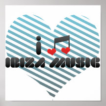 Ibiza Musikfan Plakatdrucke