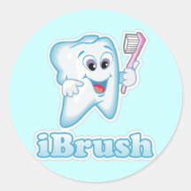 iBrush Runder Sticker