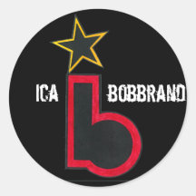 IcaBobBrand Runde Sticker