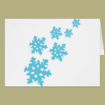 icey Schneeflocken blau karten