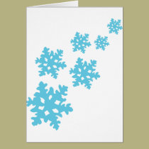 icey Schneeflocken blau karten