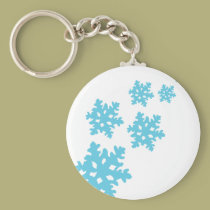 icey Schneeflocken blau schlüsselanhänger