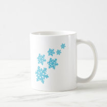 icey Schneeflocken blau tassen