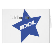 Ich Behälter ein Idolikone Grußkarte