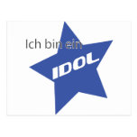 Ich Behälter ein Idolikone Postkarte