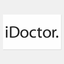 ich behandele (iDoctor) Rechteckige Sticker