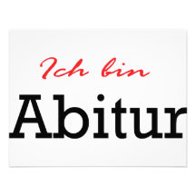 Ich bin Abitur Ikone Einladungskarte