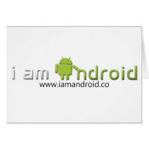 Ich bin androider Gang Grußkarte