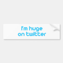 Ich bin auf Twitter enorm Auto Sticker