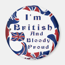 Ich bin britisches und blutiges stolzes magnets
