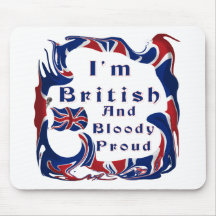 Ich bin britisches und blutiges stolzes mauspad