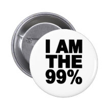 Ich bin das 99% (besetzen Sie Wall Street) Anstecknadelbutton