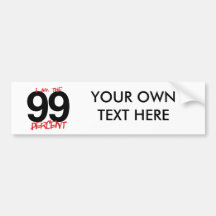 ICH BIN DAS 99 PROZENT - .PNG AUTOSTICKER