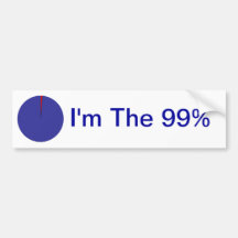 Ich bin der 99% Kreisdiagramm-Autoaufkleber