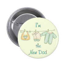 "Ich bin der neue Vati " Anstecknadelbuttons