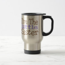 Ich bin die kleine Schwester (lila) Tee Tasse