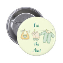 "Ich bin die Tante " Anstecknadelbutton