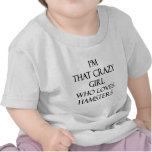 Ich bin dieses verrückte Mädchen, das Liebe-Hamste T-shirts