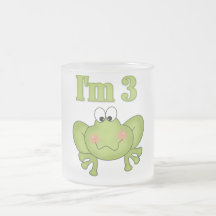 Ich bin drei Frosch-T-Shirts und Geschenke Tee Haferl