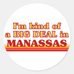 Ich bin ein bisschen eine GROSSE SACHE in Manassas Runde Aufkleber