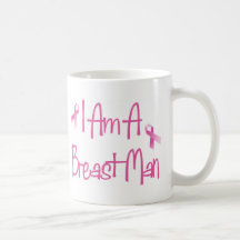 Ich bin ein Brust-Mann (Rosa Brustkrebs Schleife) Tee Tassen