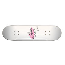Ich bin ein North Carolina-Mädchen Personalisierte Skateboarddecks